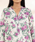 Unstitched Women's Embroidered Lawn Off White Shirt Dupatta